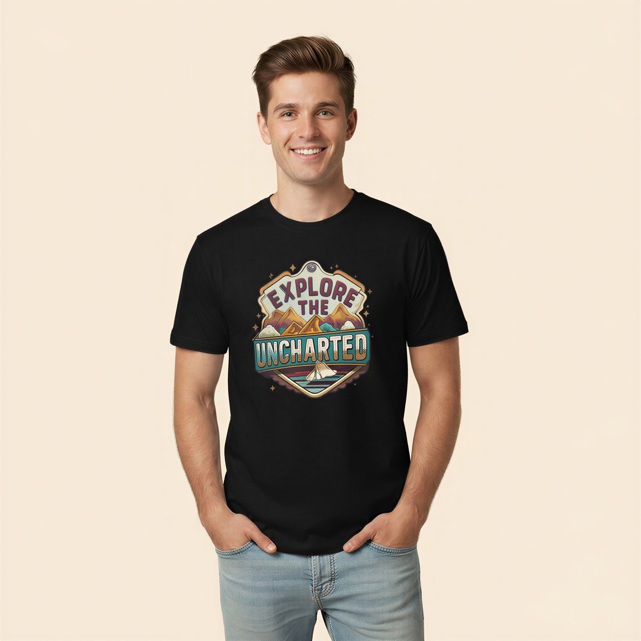 Men’s Regular T-Shirt – Uncharted Drift