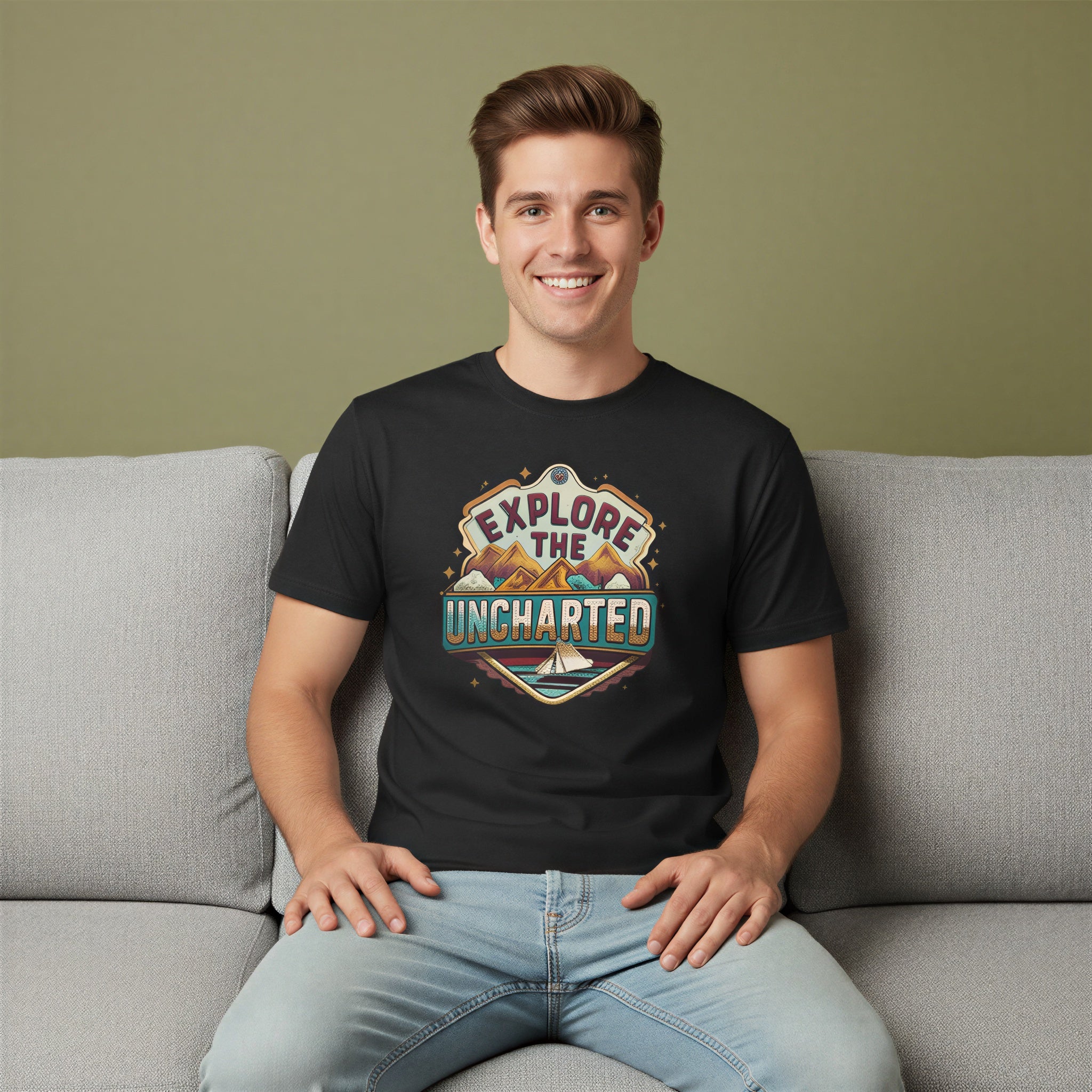 Men’s Regular T-Shirt – Uncharted Drift