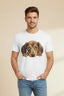 Men’s Regular T-Shirt –  Puppy Portrait