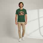 Men’s Regular T-Shirt –  Puppy Portrait