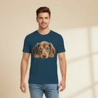Men’s Regular T-Shirt –  Puppy Portrait