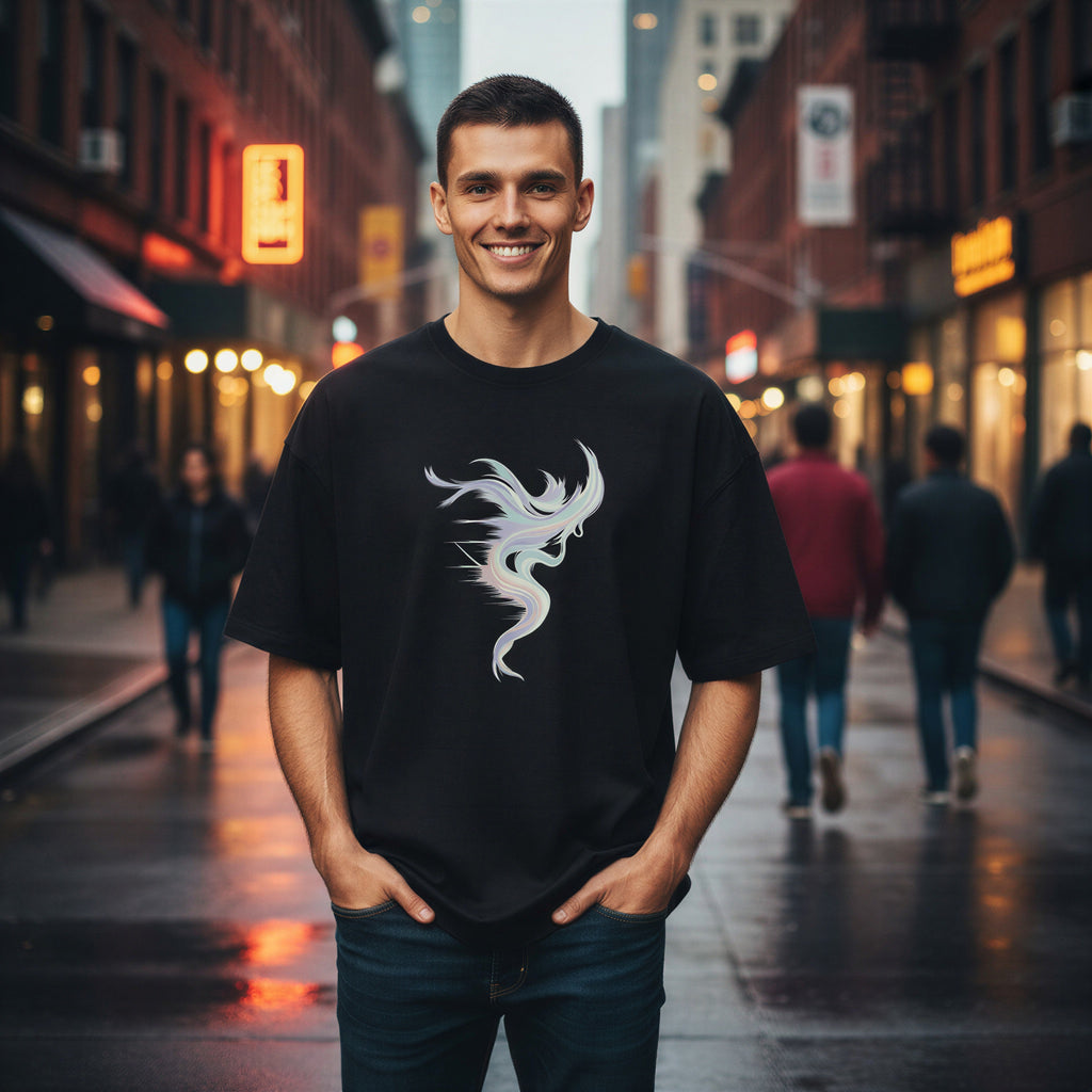 Men’s Oversized T-Shirt – Ethereal Trace