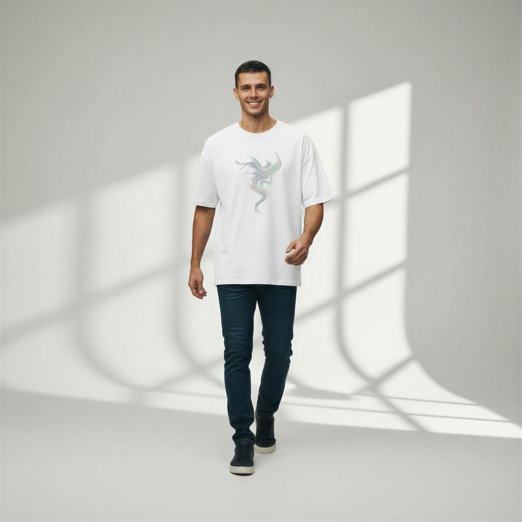 Men’s Oversized T-Shirt – Ethereal Trace