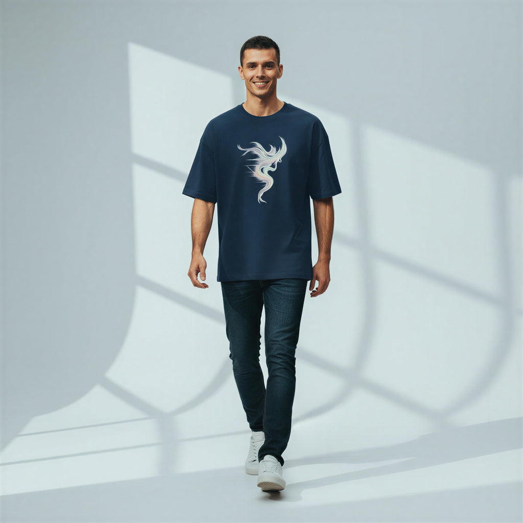 Men’s Oversized T-Shirt – Ethereal Trace