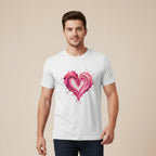 Men’s Regular Fit T-Shirt – Painted Heart