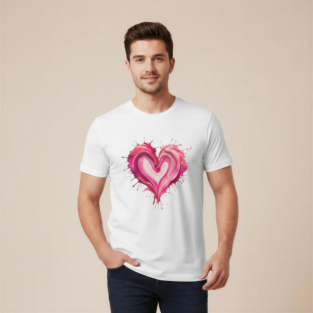 Men’s Regular Fit T-Shirt – Painted Heart