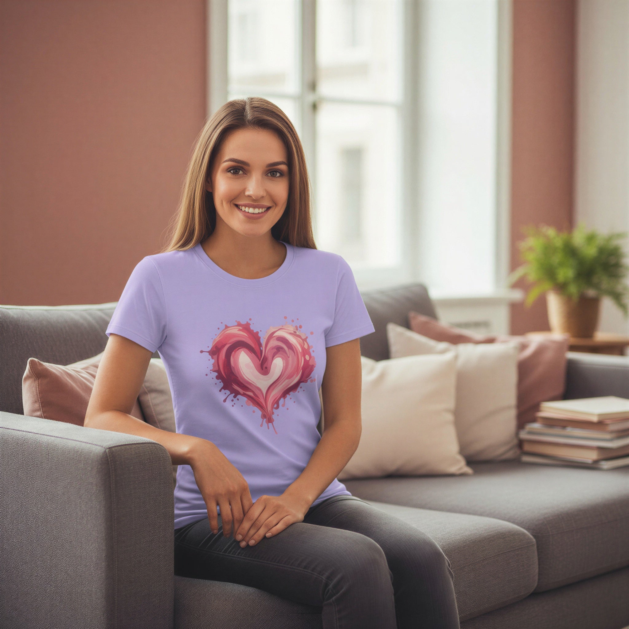Women’s Regular T-Shirt – Painted Heart