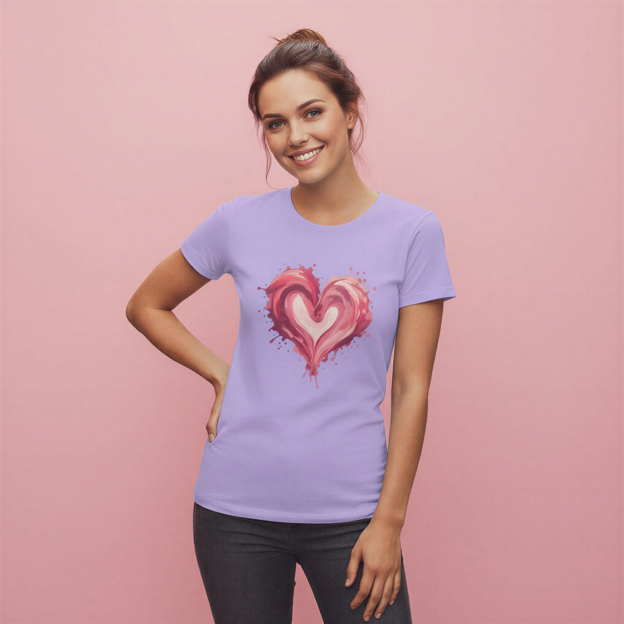 Women’s Regular T-Shirt – Painted Heart