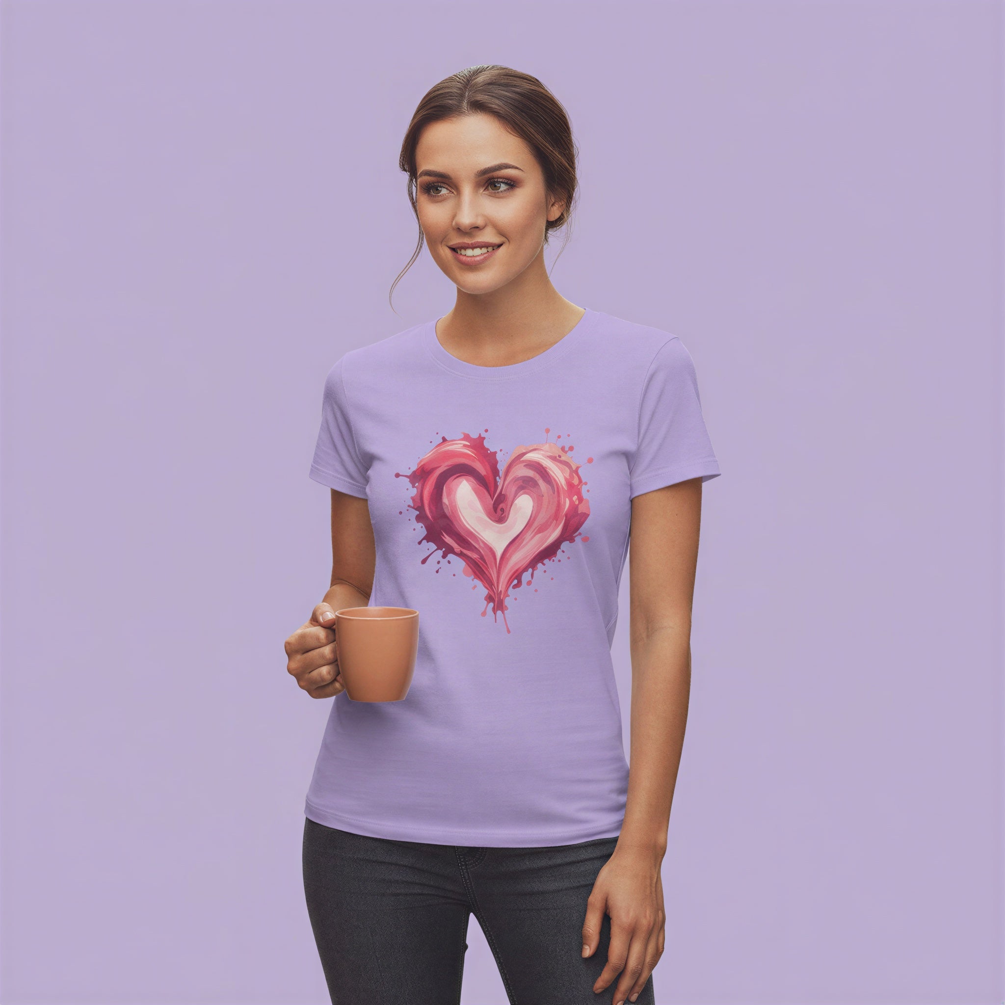Women’s Regular T-Shirt – Painted Heart