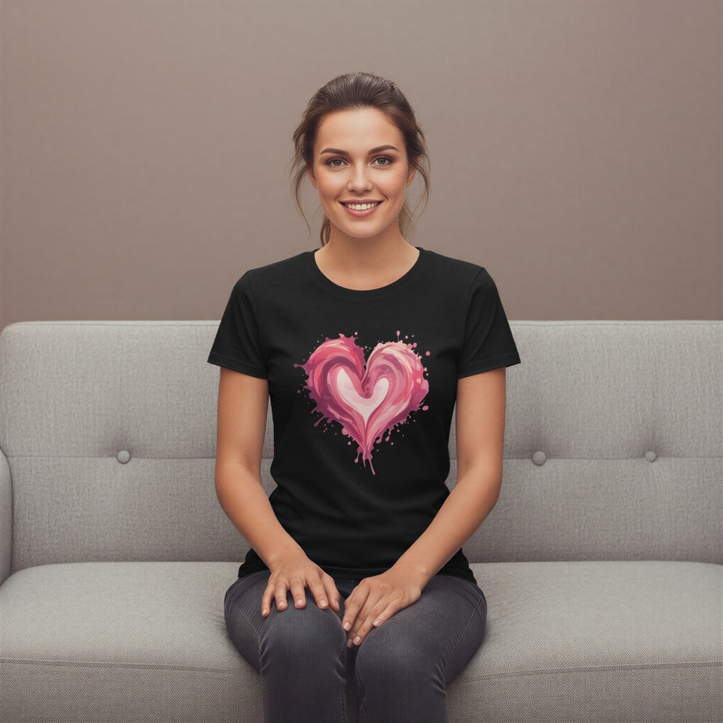 Women’s Regular T-Shirt – Painted Heart