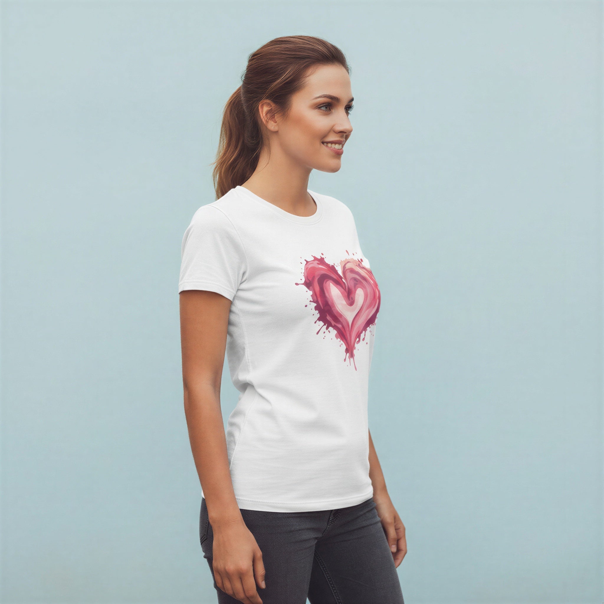 Women’s Regular T-Shirt – Painted Heart