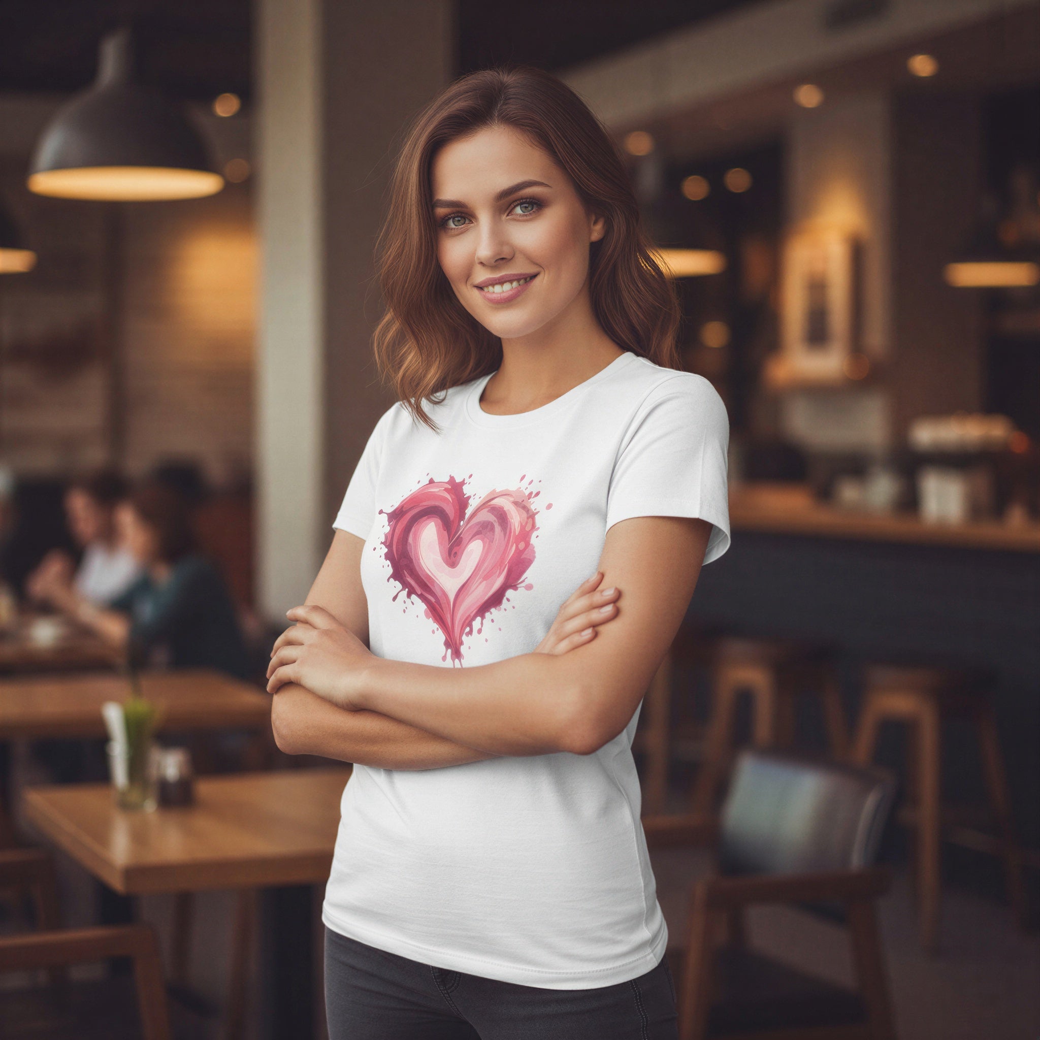 Women’s Regular T-Shirt – Painted Heart