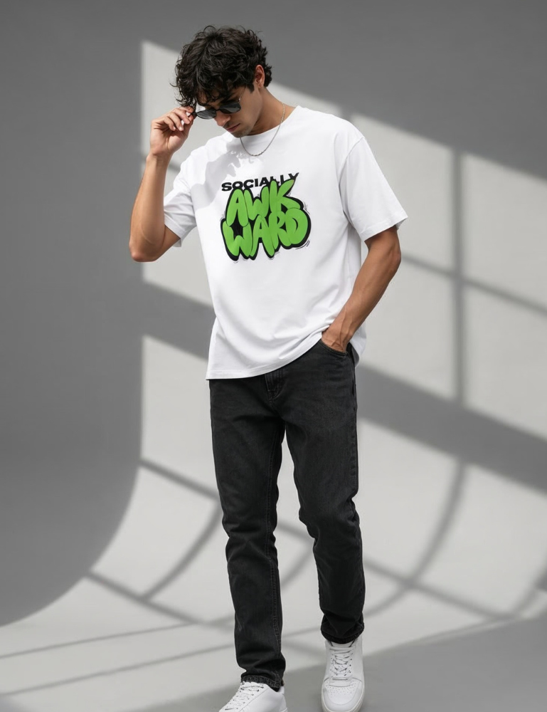 Men's Oversized T-Shirt – Socially Awkward