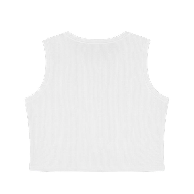 Women's Crop Tank Top Plain Secondary image
