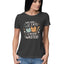 Women's Time Spent with Cats Quote Printed T-Shirt