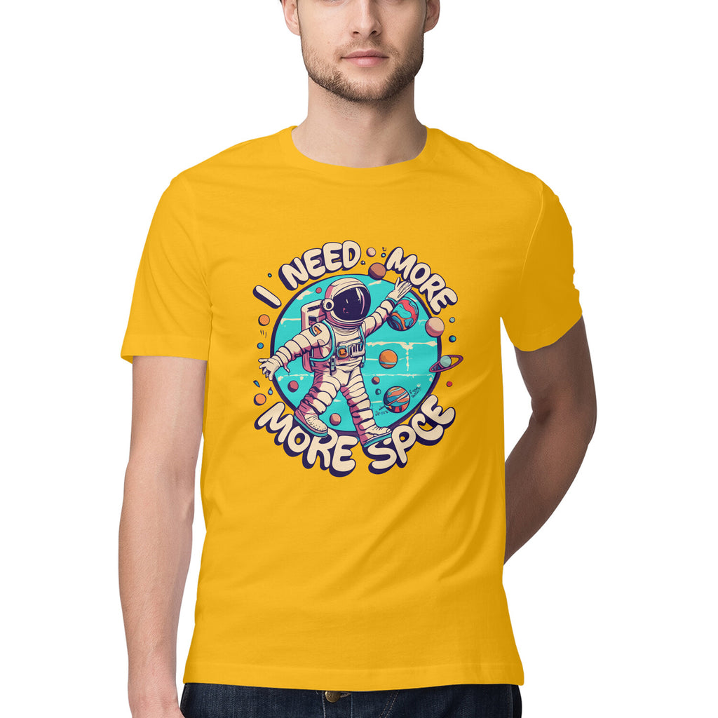 Men's I Need more Space Quote Printed T-Shirt