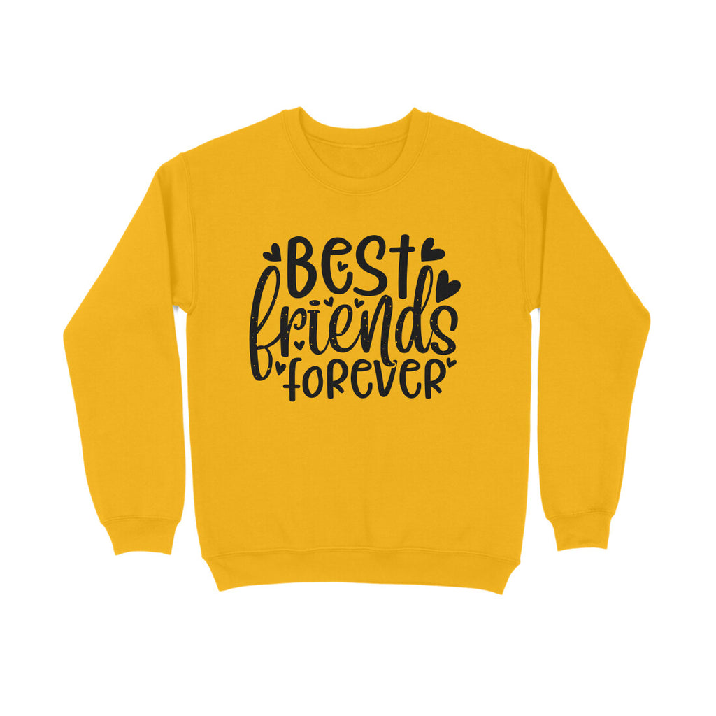 Women's Best Friends Forever Quote Printed Sweatshirt