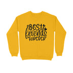 Women's Best Friends Forever Quote Printed Sweatshirt