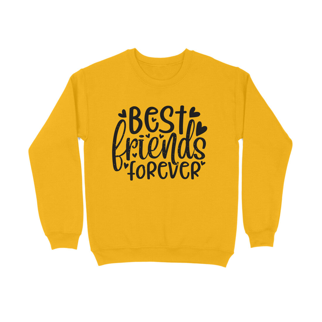 Women's Best Friends Forever Quote Printed Sweatshirt