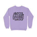 Women's Best Friends Forever Quote Printed Sweatshirt