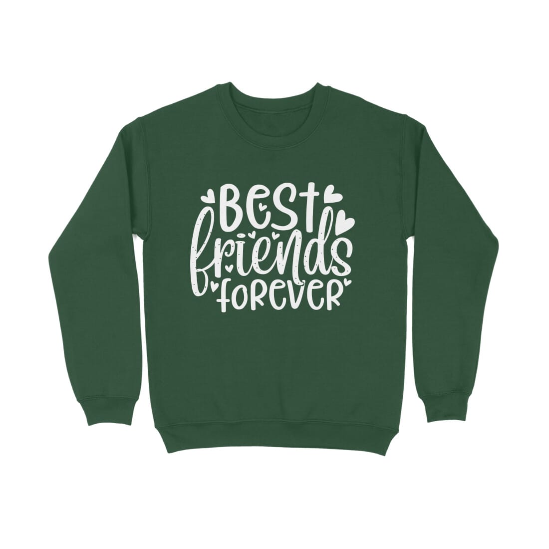 Women's Best Friends Forever Quote Printed Sweatshirt Secondary image