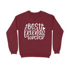 Women's Best Friends Forever Quote Printed Sweatshirt