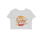 Women's Retro Vibes Graphics Printed Crop Top