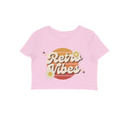 Women's Retro Vibes Graphics Printed Crop Top