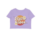 Women's Retro Vibes Graphics Printed Crop Top