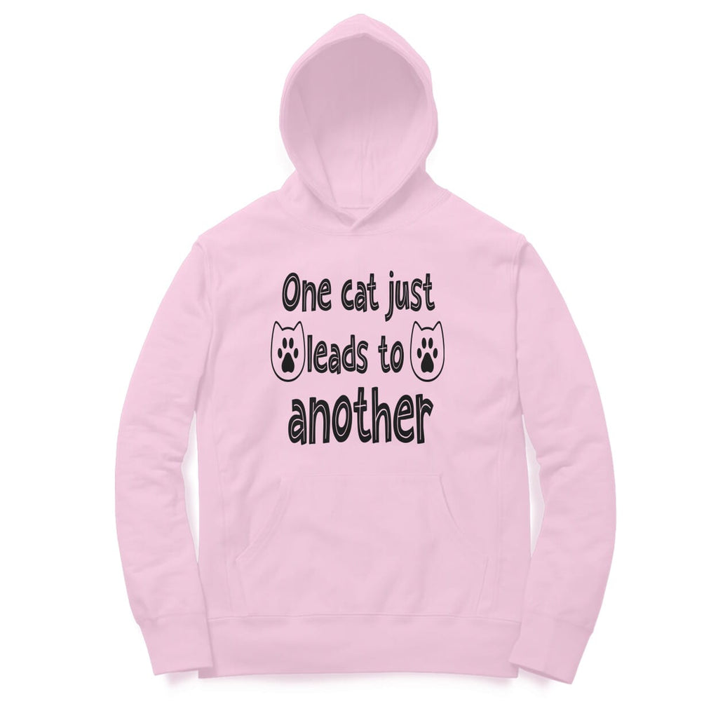 Women's One Cat just Leads to Another Graphics Printed Hoodies