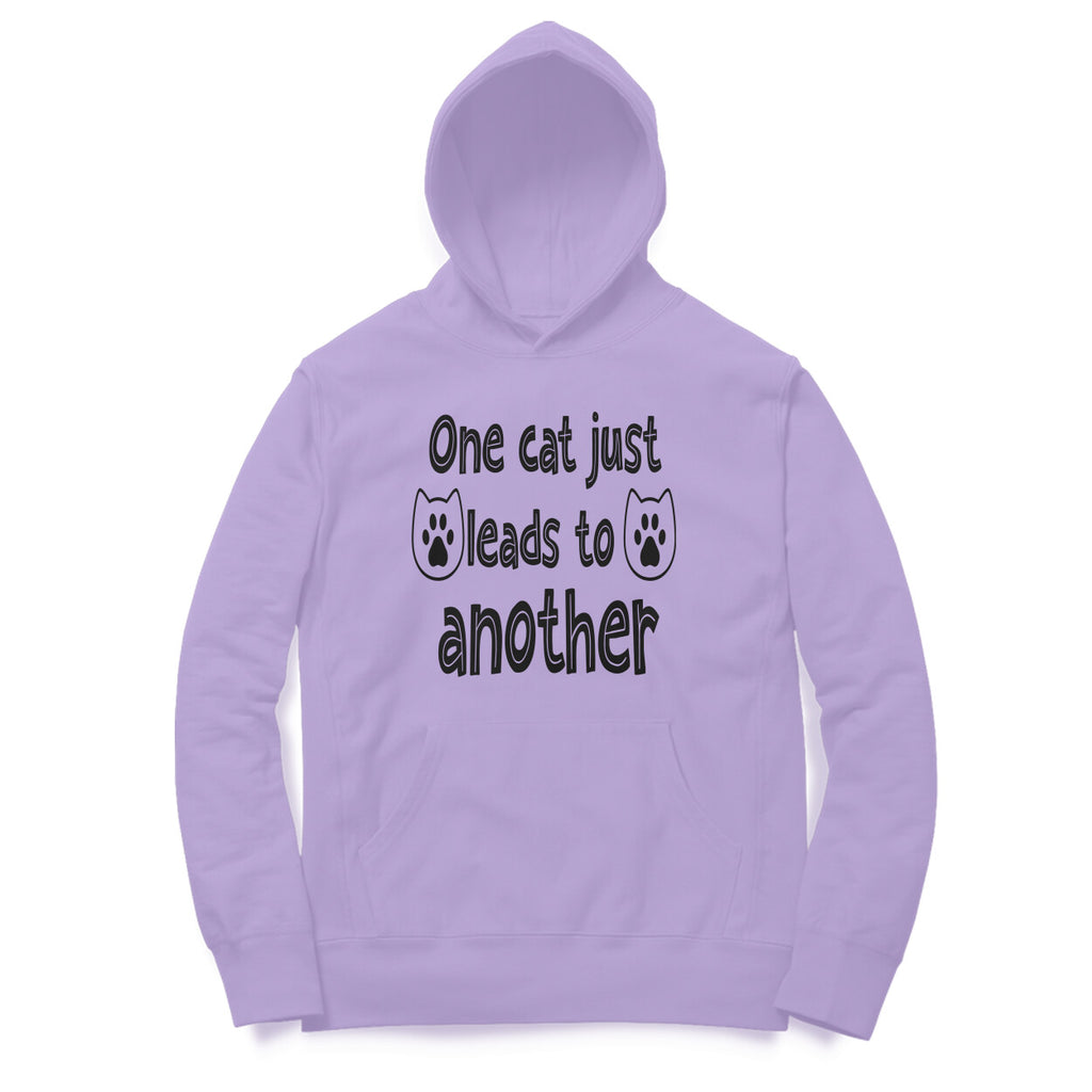 Women's One Cat just Leads to Another Graphics Printed Hoodies