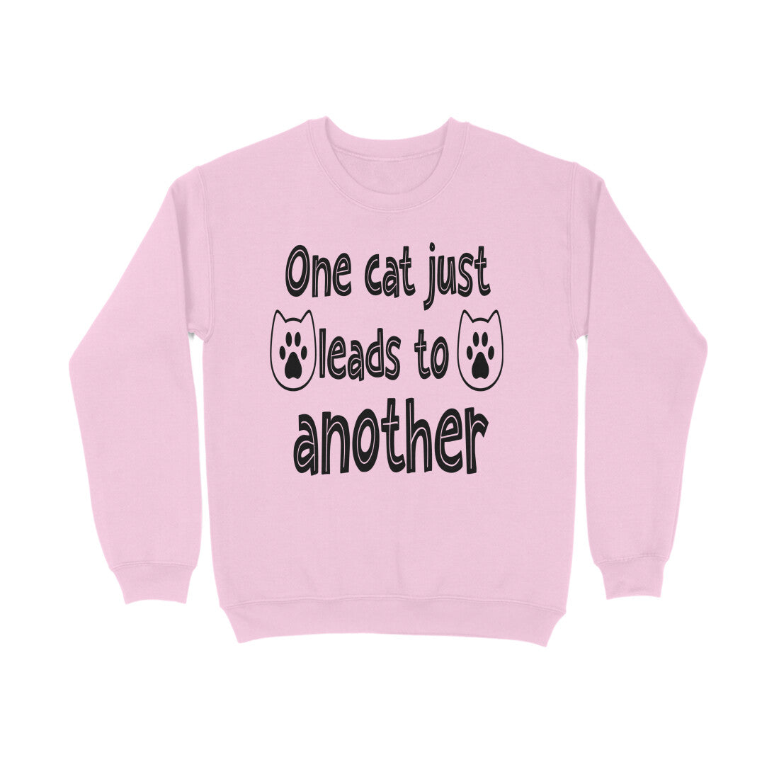 Women's One Cat just Leads to Another Graphics Printed Sweatshirts