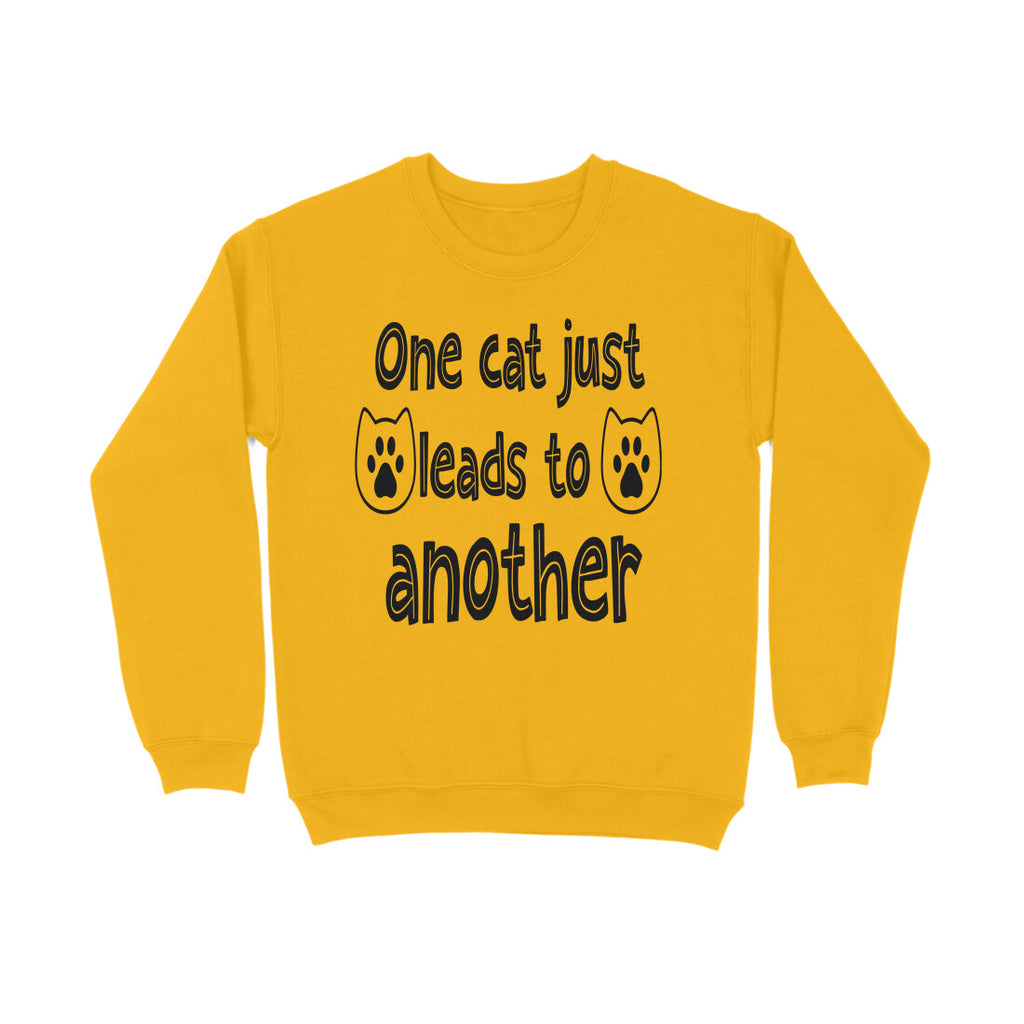Women's One Cat just Leads to Another Graphics Printed Sweatshirts