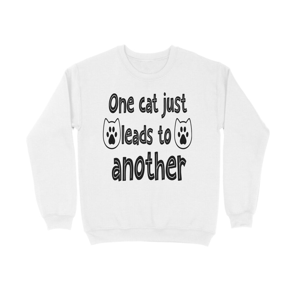 Women's One Cat just Leads to Another Graphics Printed Sweatshirts