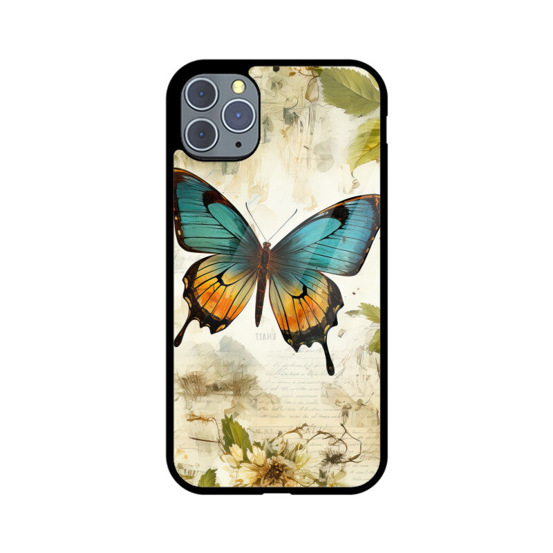Butterfly Whisperer Graphics Printed Glass Phone Cases from Creativeya