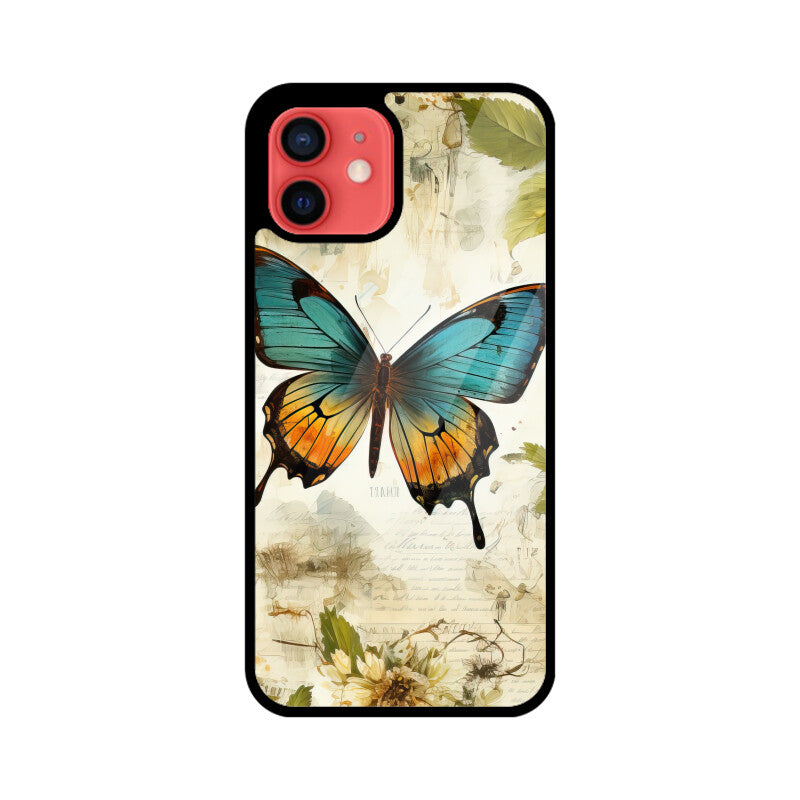 Butterfly Whisperer Graphics Printed Glass Phone Cases from Creativeya