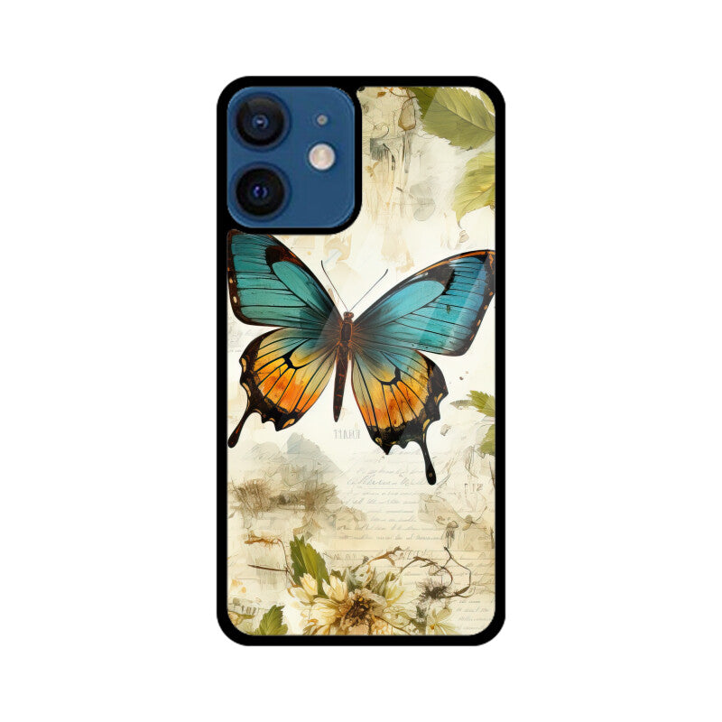 Butterfly Whisperer Graphics Printed Glass Phone Cases from Creativeya