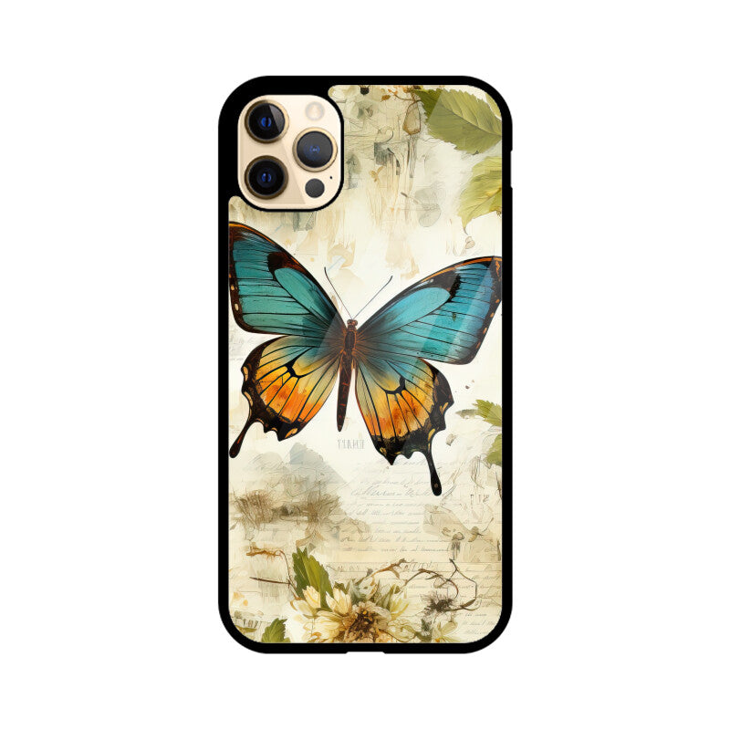 Butterfly Whisperer Graphics Printed Glass Phone Cases from Creativeya