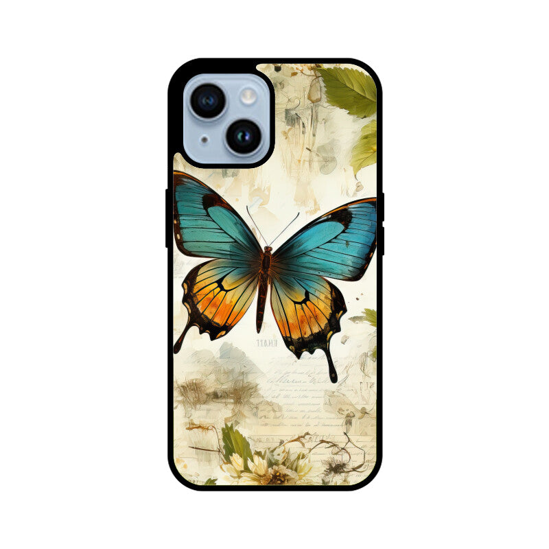 Butterfly Whisperer Graphics Printed Glass Phone Cases from Creativeya
