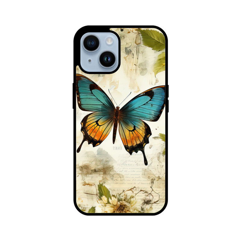 Butterfly Whisperer Graphics Printed Glass Phone Cases from Creativeya