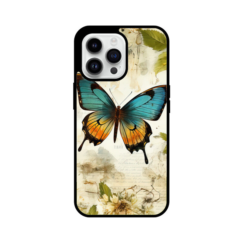 Butterfly Whisperer Graphics Printed Glass Phone Cases from Creativeya