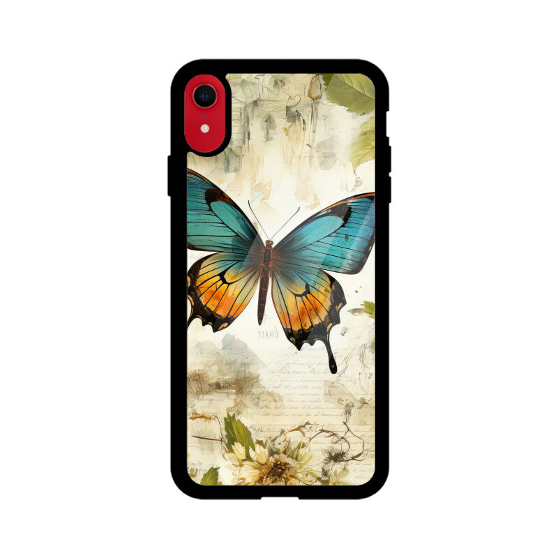 Butterfly Whisperer Graphics Printed Glass Phone Cases from Creativeya