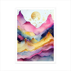 Alcohol Ink Mountains Graphics Printed Posters from Creativeya