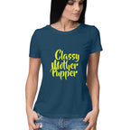 Women's Classy Mother Pupper Graphics Printed T-Shirt