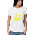 Women's Classy Mother Pupper Graphics Printed T-Shirt