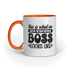 The Awesome Boss Looks Like Quote Printed Mugs from Creativeya