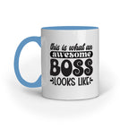 The Awesome Boss Looks Like Quote Printed Mugs from Creativeya