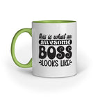 The Awesome Boss Looks Like Quote Printed Mugs from Creativeya