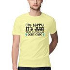 Men's I Just Don't Care Design Printed T-Shirt