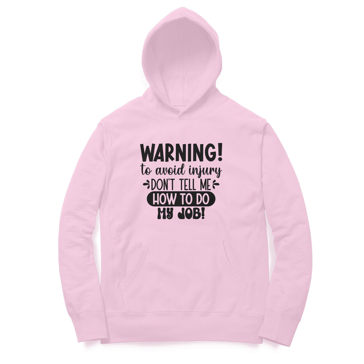 Men's Sarcastic Warning Graphics Printed Hoodies